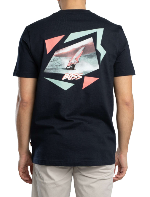 T-Shirt manica corta 50561872 10276578 01 404 BOSS Dark blue 
