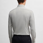 Camicia in microfibra slim 50539403 10270763 01 404 BOSS Dark blue 