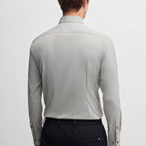 Camicia in microfibra slim 50539403 10270763 01 404 BOSS Dark blue 