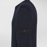 Maglia girocollo in tricot di cotone PEU5493 99012133 215 PEUTEREY Blue 