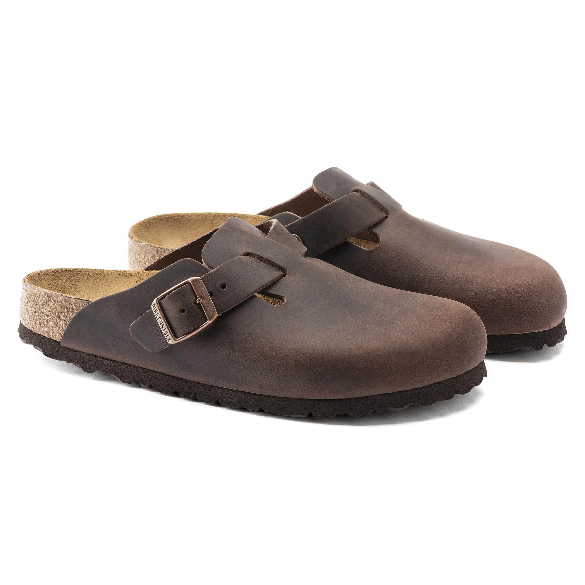 Ciabatta in pelle oliata BOSTON SFB 0159713 HABANA BIRKENSTOCK Habana 