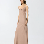 Abito slipdress lungo con strass 106299A32X Q24 PINKO Rosa sfinge 