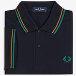 Polo manica corta M3600 86B FRED PERRY Navy/drkcml/spgr 