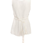 Blusa in satin di seta SOFIAD311504 002 P.A.R.O.S.H. Panna 