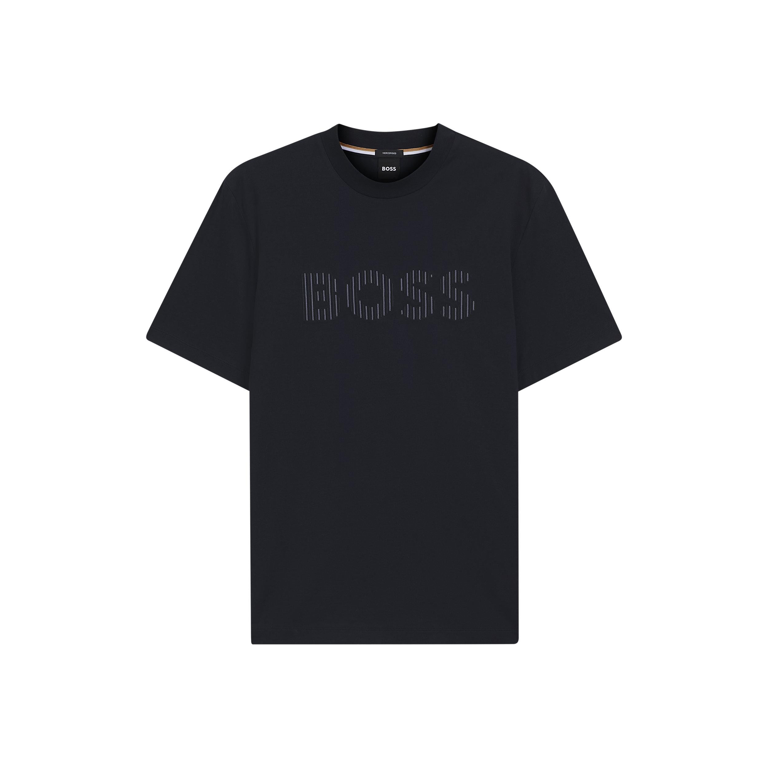 T-Shirt manica corta logata 50560466 10277890 01 404 BOSS Dark blue 