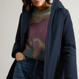 Parka in Softshell CFWWOU0889FRUT3496 3989 WOOLRICH Melton blue 
