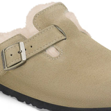 Sabot in suede con sherarliong interno BOSTON SHEARLING 1028299 TAUPE BIRKENSTOCK Taupe 
