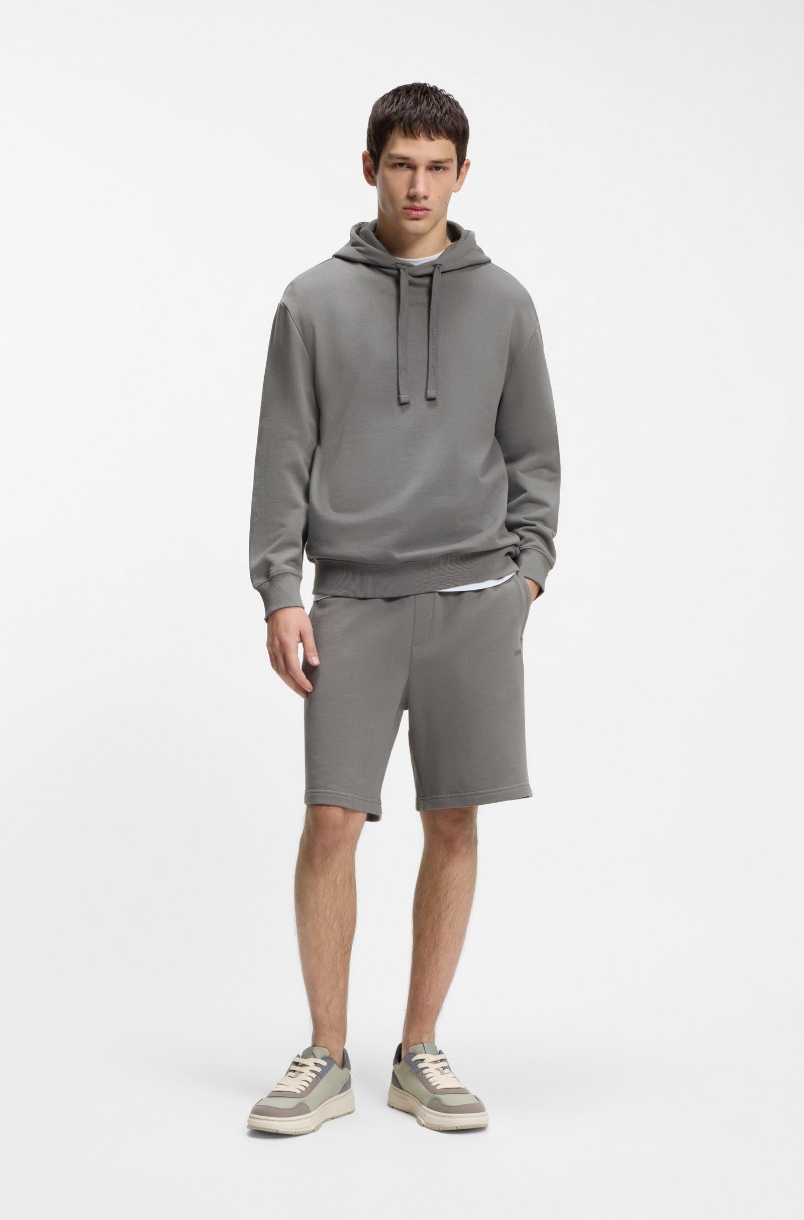 Felpa con cappuccio 50486478 10231445 01 025 BOSS Dark grey 