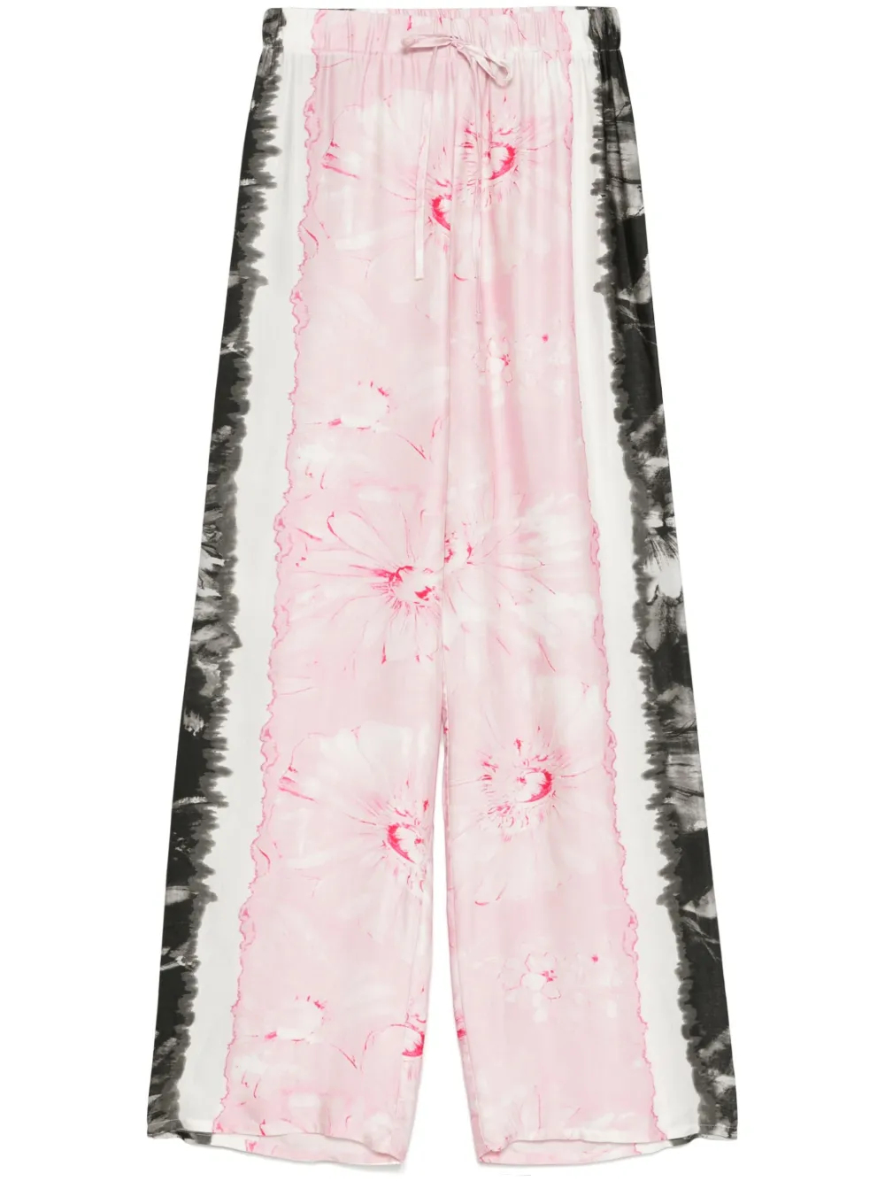 Pantaloni stampa floreale D46EP059ED2 02199 ERMANNO FIRENZE Pink 