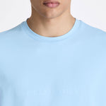T-shirt con scritta termonastrata PEU5796 99012247 290 PEUTEREY Porto azzurro 