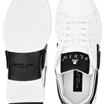 Sneakers basse in pelle USC0775 PLE005N 01 PHILIPP PLEIN White/black 