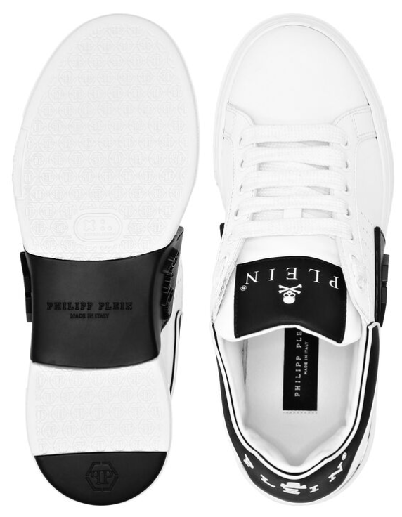 Sneakers basse in pelle USC0775 PLE005N 01 PHILIPP PLEIN White/black 