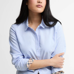 Camicia in cotone oxford LSH1409 LSH BL13 BARBOUR Pale blue/hessian tartan 