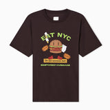 T-shirt in jersey stampa EAT NYC Capsule New York EM003622 AF14836 M6185 EMPORIO ARMANI Hamb marrone 