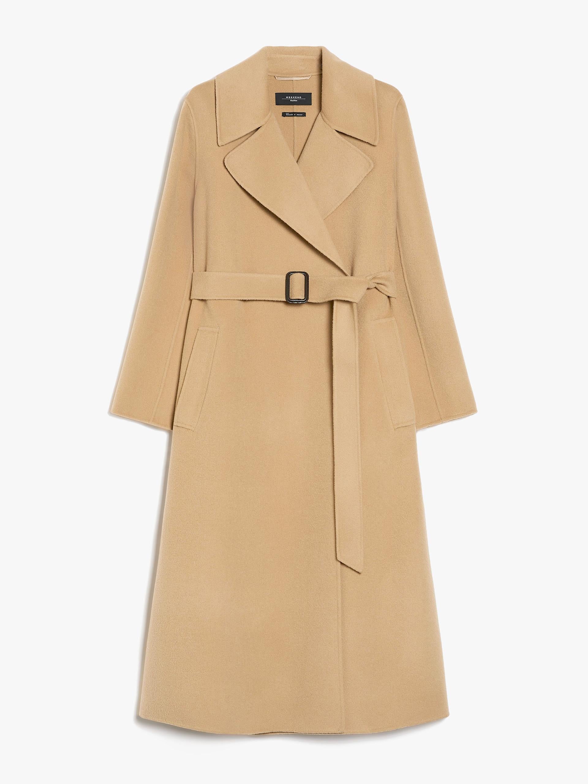 Cappotto lungo a vestaglia in lana 2425016041 065 MAX MARA WEEKEND Beige 