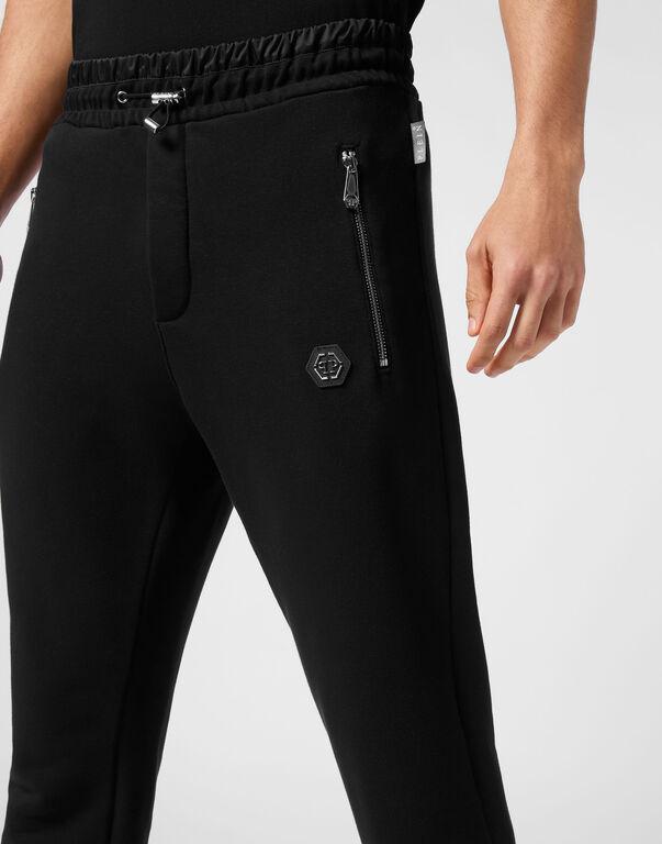 Jogger in jersey di cotone MJT2523 PTE003N 02 PHILIPP PLEIN Black 