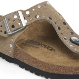 Infradito in pelle scamosciata GIZEH RIVET 1029388 TAUPE BIRKENSTOCK Taupe 