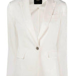 Blazer con revere a lancia 100987A0IM Z15 PINKO White 