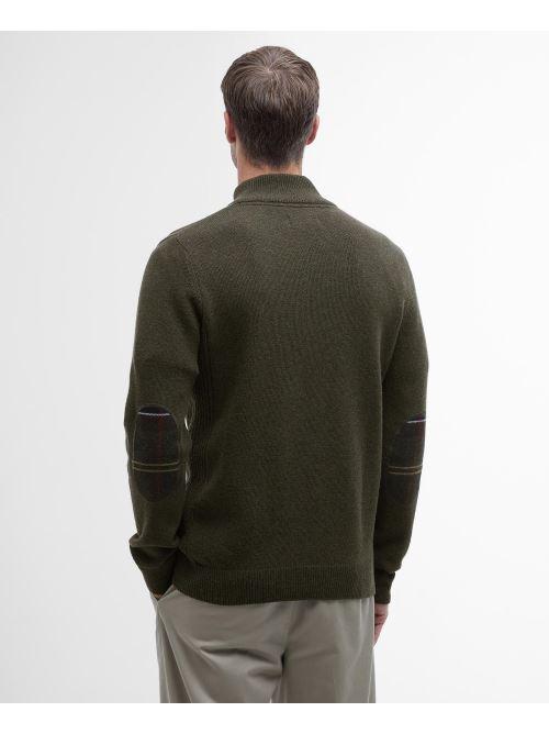 Maglia con mezza zip MKN0837 MKN OL91 BARBOUR Oliva 