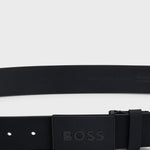 Cintura in pelle lavorata 50471333 10219316 01 001 BOSS Black 