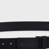 Cintura in pelle lavorata 50471333 10219316 01 001 BOSS Black 