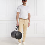 Pantalone in cotone lavato 50487966 10248208 01 131 BOSS Open white 