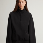 Felpa in misto cotone a collo alto CFWWSW0136FRUT3865 100 WOOLRICH Black 