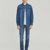 Camicia in denim stone washed RRU400 CP20 2798 0999 ROY ROGER'S Denim 