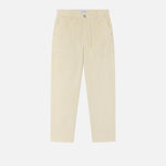 Pantaloni chino in velluto millerighe 102761A20R Z12 PINKO Bianco latte 