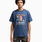 T-shirt in jersey stampa EAT NYC Capsule New York EM003622 AF14836 MB376 EMPORIO ARMANI Hotdog blu 