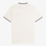 T-shirt con doppia riga M1588 84A FRED PERRY Ecr/oxbld/grsrts 