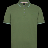 Polo in piquet di cotone 50494697 10241531 01 381 BOSS Open green 