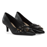 Decollettè in pelle con borchie SD036P001 Z99 PINKO Black 