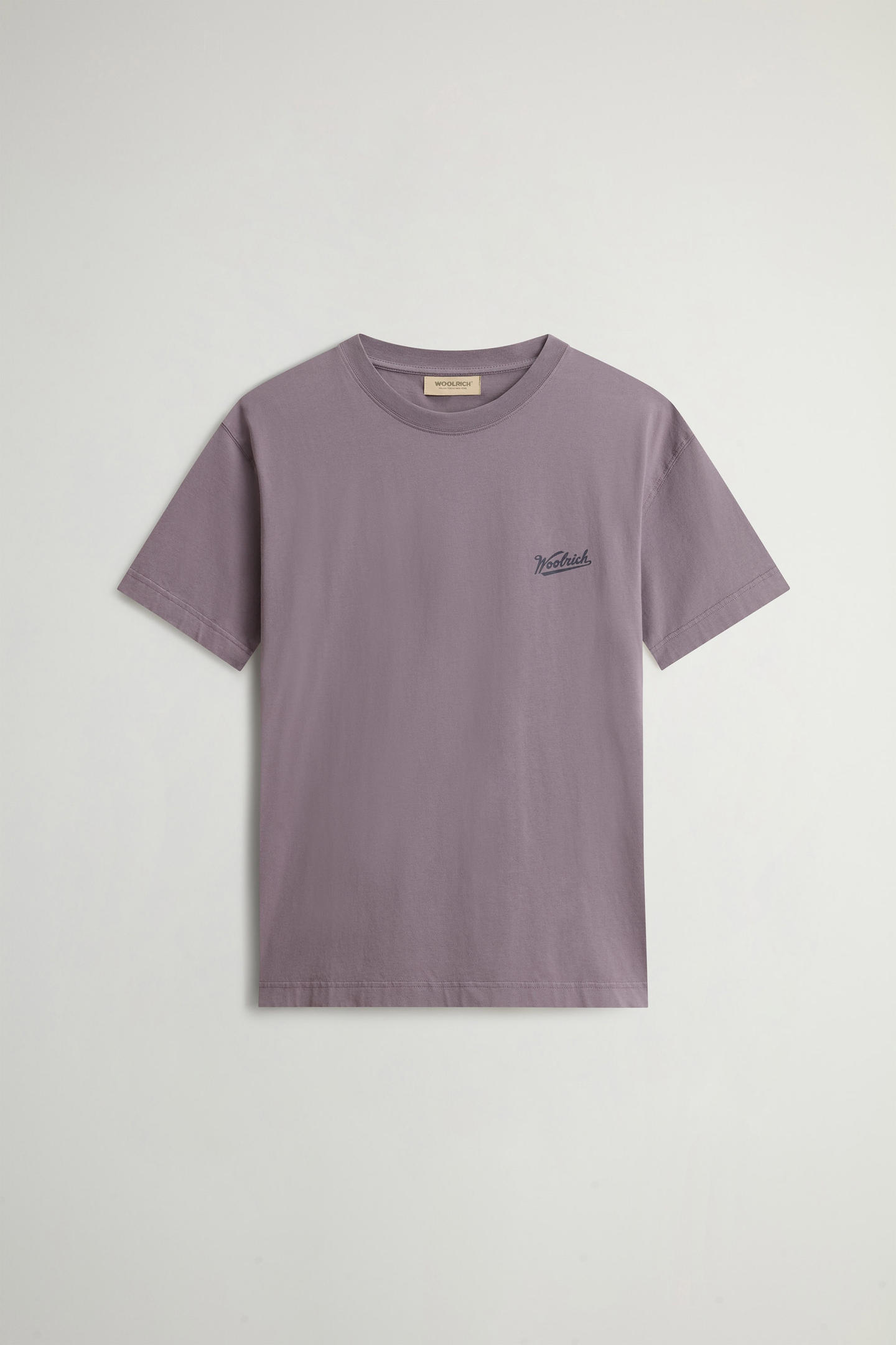T-Shirt in puro cotone con logo CFWOTE2010MRUT5334 31193 WOOLRICH Shark 