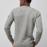 Maglia girocollo in lana e cachemire RRU502CE39 BG1 ROY ROGER'S Silk/nebbia 