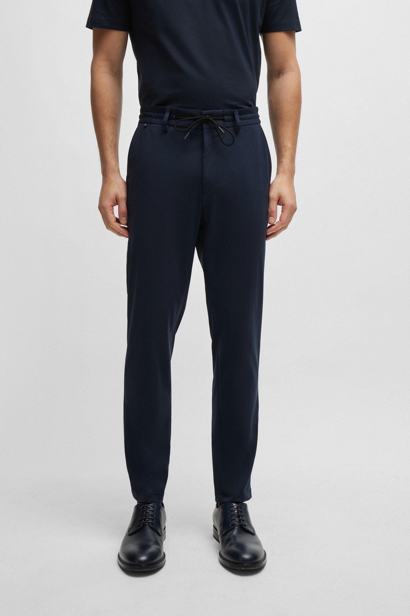 Pantalone slim fit in jersey 50502477 10245125 01 404 BOSS Blue 