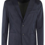 Giacca in cotone elasticizzato 50513911 10248356 01 404 BOSS Dark blue 
