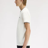 T-shirt con doppia riga M1588 84A FRED PERRY Ecr/oxbld/grsrts 