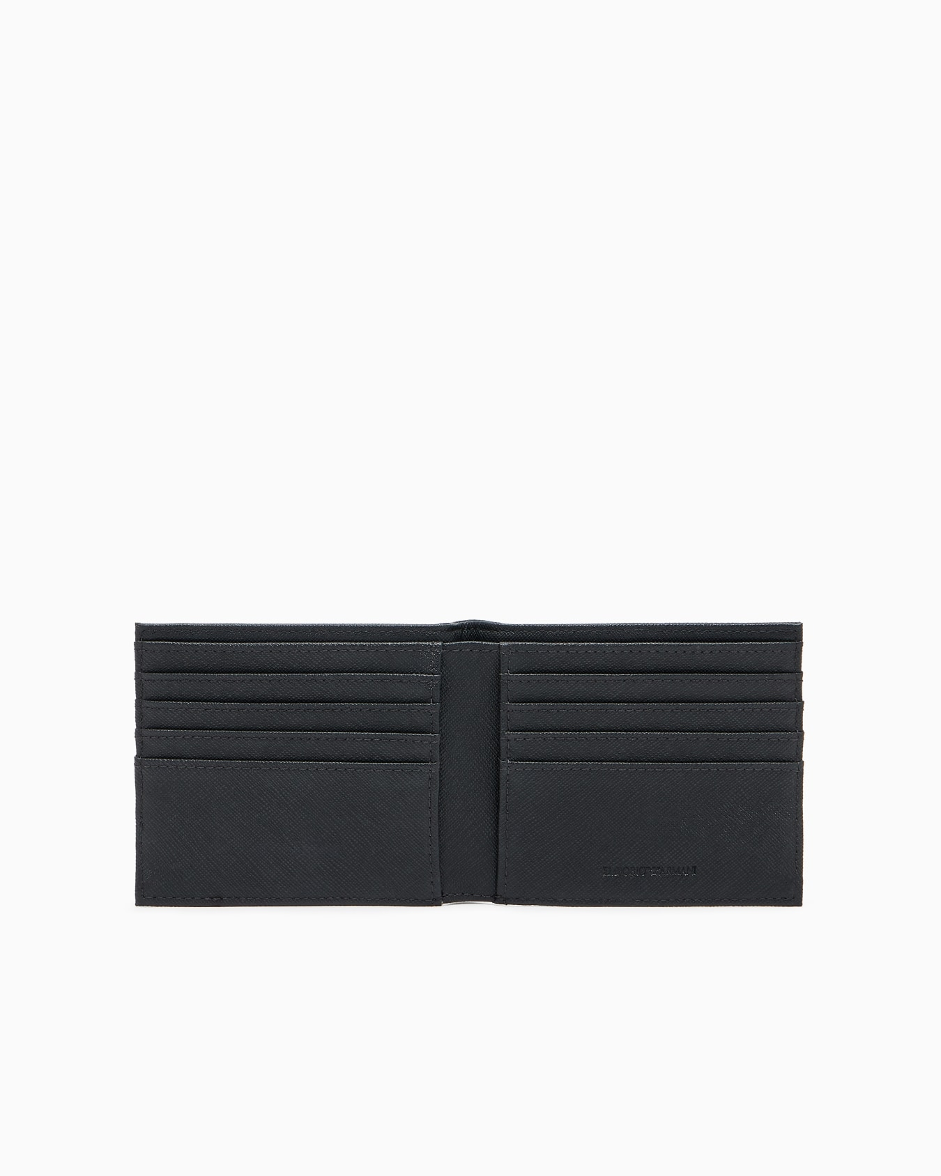 Portafoglio e portacarte in pelle rigenerata saffiano Y4R237 Y138E 81072 EMPORIO ARMANI Black 