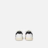 Sneaker in pelle con logo bianco e nero SS0077P001 ZZ1 PINKO White/black 