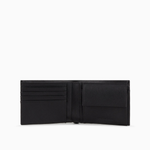 Portafoglio coin pocket in pelle rigenerata saffiano Y4R165 Y138E 81072 EMPORIO ARMANI Black 