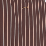 Top a righe con spalline sottili e fiocchi 106671A33Q LN1 PINKO Marrone/rosa 