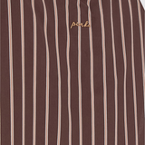 Top a righe con spalline sottili e fiocchi 106671A33Q LN1 PINKO Marrone/rosa 
