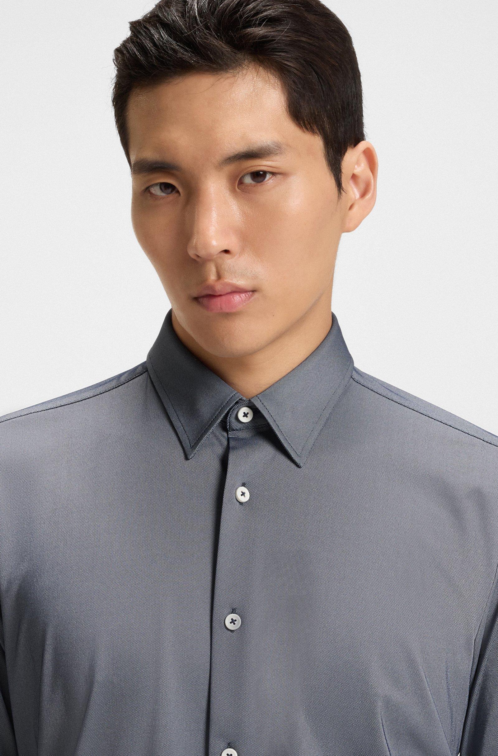 Camicia slim fit in tessuto performance 50533434 10253542 01 404 BOSS Dark blue 