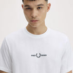 T-Shirt manica corta M4580 100 FRED PERRY White 