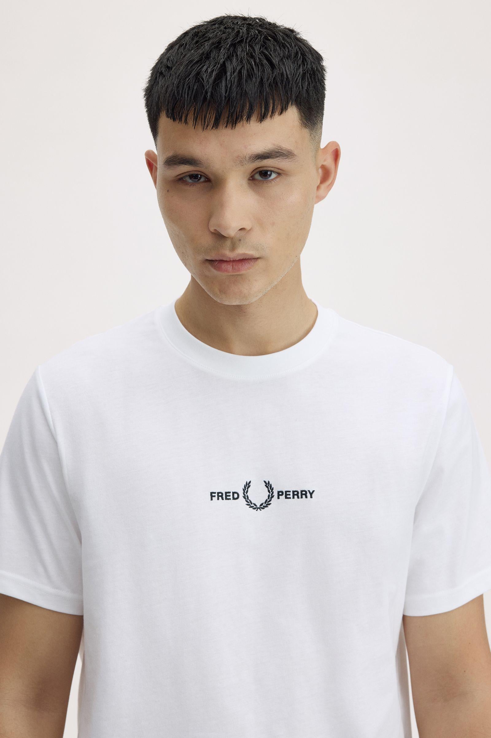 T-Shirt manica corta M4580 100 FRED PERRY White 