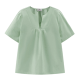 Blusa in cotone CFWWSI0174FRUT3027 621 WOOLRICH Sage 