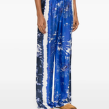 Pantaloni stampa floreale D46EP059ED2 MFA34 ERMANNO FIRENZE Blue 