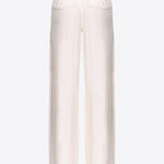 Pantaloni in twill di viscosa 103563A1WU P97 PINKO Rosa 