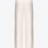 Pantaloni in twill di viscosa 103563A1WU P97 PINKO Rosa 